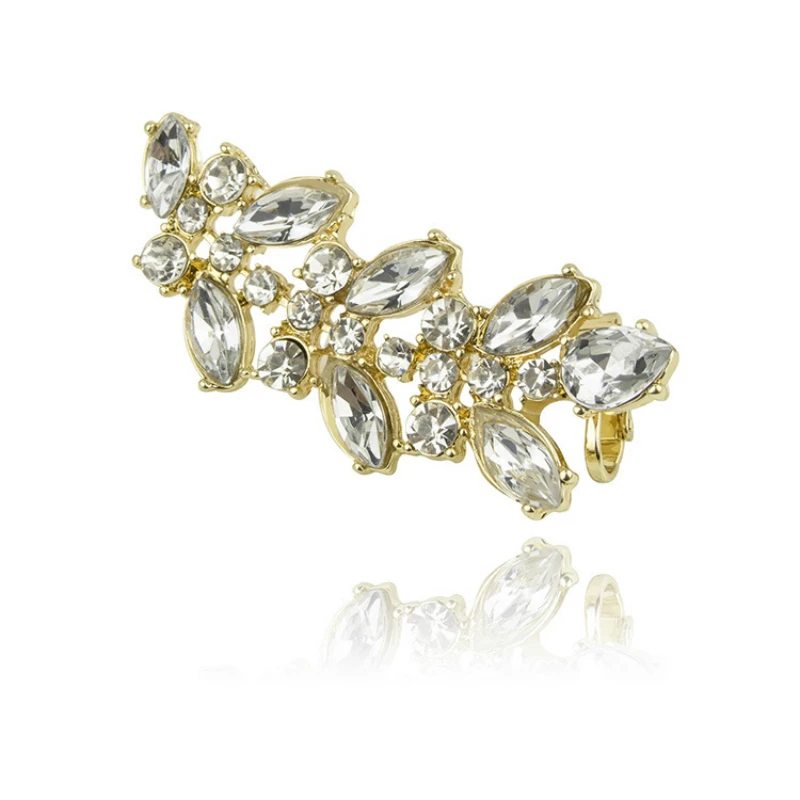 Luxury Gem Crystal Cuff Earrings Women Trendy Rhinestone Acrylic Leaf Clip Earrings Punk Ear Cuff Fashion Jewelry Nice Gift 1pc 
Luxury Gem Crystal Cuff Earrings Women Trendy Rhinestone Acrylic Leaf Clip Earrings Punk Ear Cuff Fashion Jewelry Nice Gift 1pc