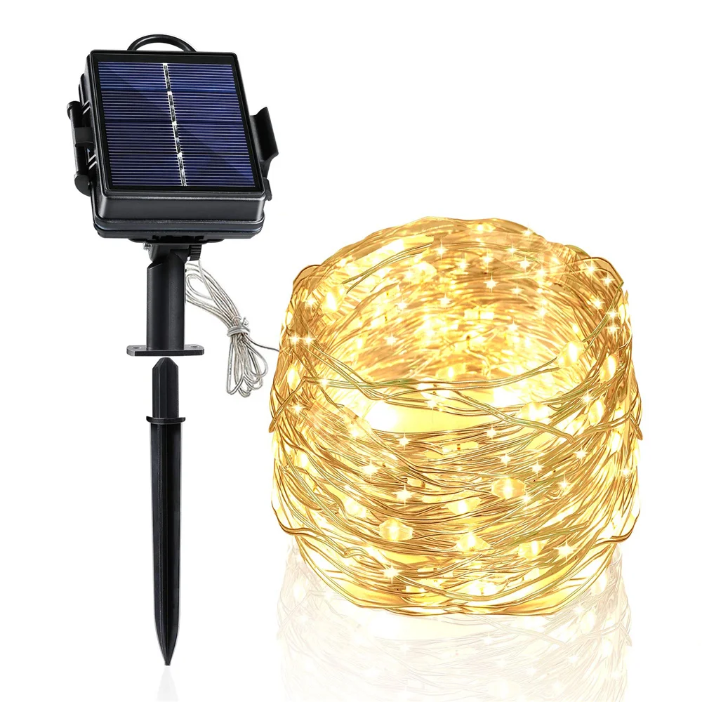 LED Solar String Lights Outdoor Lamp 10M 100 Led Fairy Lights Waterproof Decoration for Patio Yard Garden Holiday Wedding Party
LED Solar String Lights Outdoor Lamp 10M 100 Led Fairy Lights Waterproof Decoration for Patio Yard Garden Holiday Wedding Party