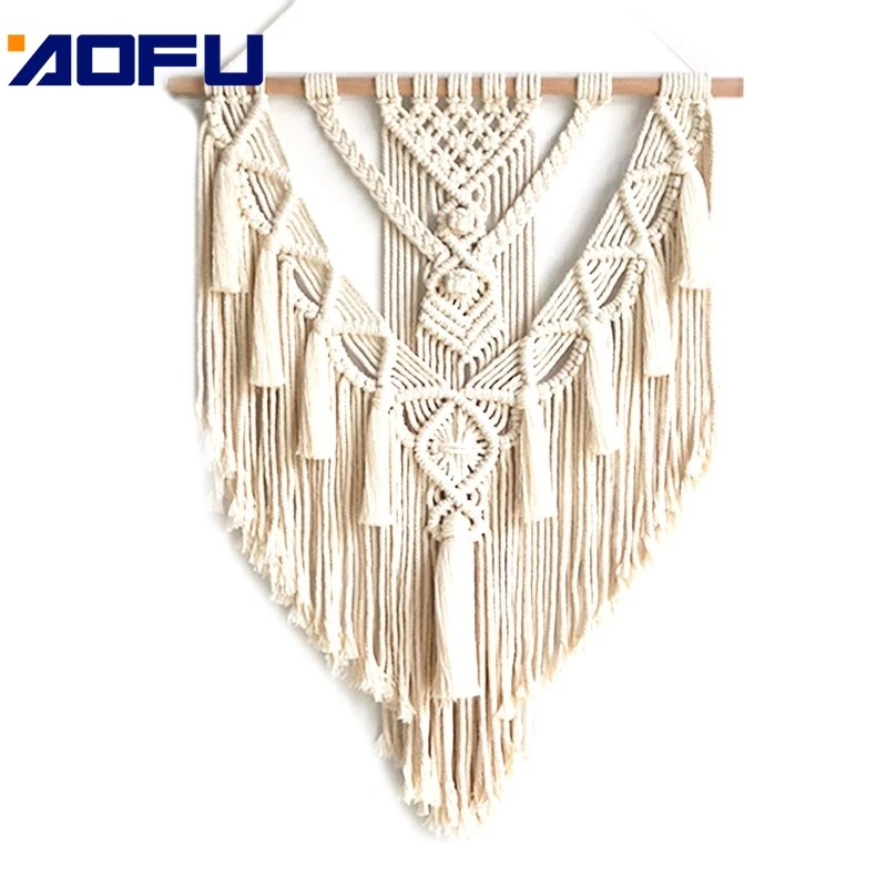 Macrame Wall Hanging Tapestry Decor Hanging Wall Decor Boho Chic Bohemian Woven Home Decoration 55X70cm Bedroom
Macrame Wall Hanging Tapestry Decor Hanging Wall Decor Boho Chic Bohemian Woven Home Decoration 55X70cm Bedroom