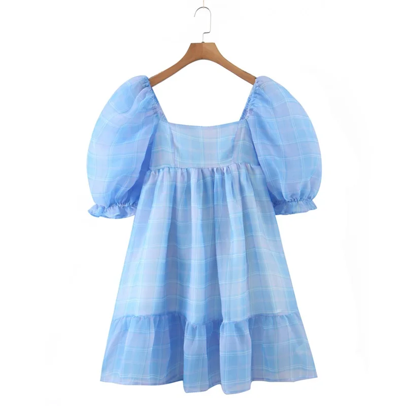 TRAF 2021 Fashion Back Zipper Mini Dress Square Collar Backless Short Sleeve for Women Elegant Ruffled Dresses Vestidos
TRAF 2021 Fashion Back Zipper Mini Dress Square Collar Backless Short Sleeve for Women Elegant Ruffled Dresses Vestidos