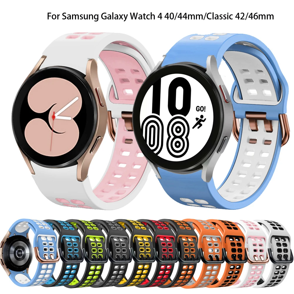 New Watch Band For Samsung Galaxy Watch 4 Classic 46mm 42mm Smartwatch Silicone Sports Bracelet Galaxy Watch 4 44mm 40mm Strap
New Watch Band For Samsung Galaxy Watch 4 Classic 46mm 42mm Smartwatch Silicone Sports Bracelet Galaxy Watch 4 44mm 40mm Strap