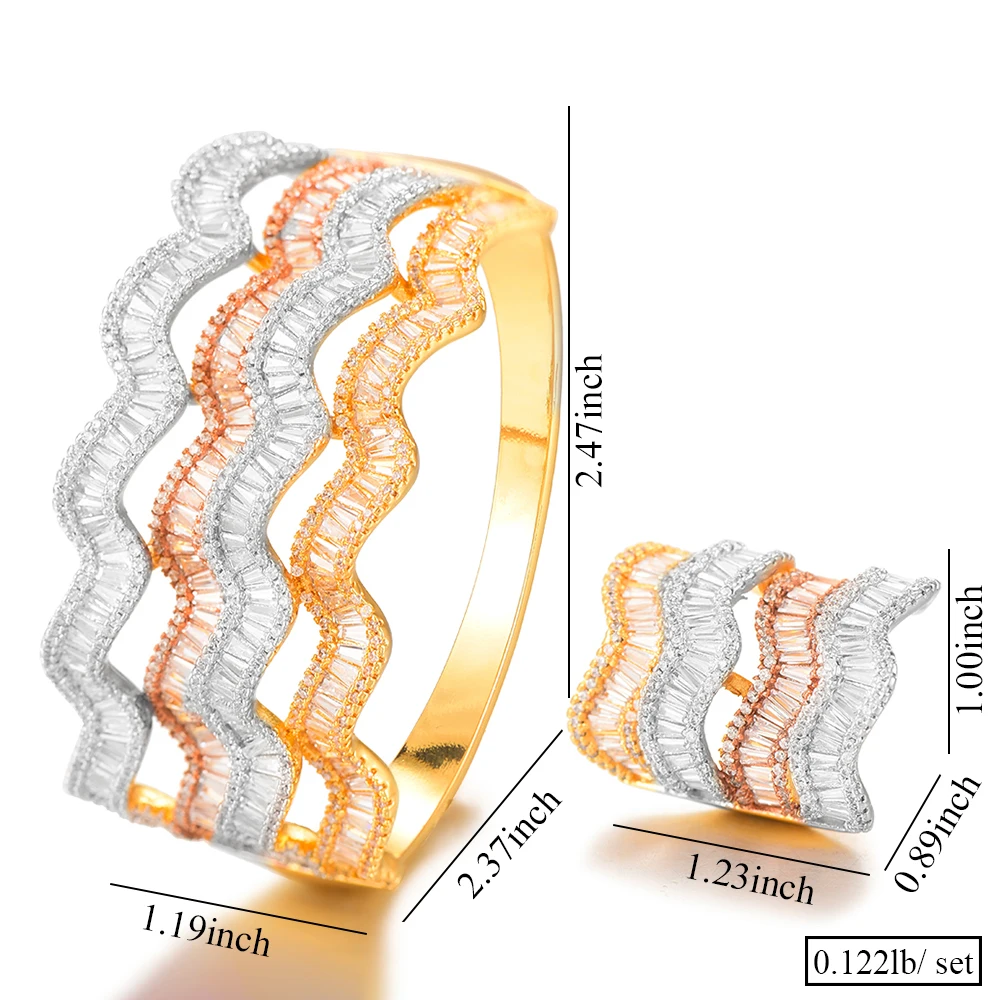 GODKI Luxury Saudi Arabia Bangle Ring Set For Women Full Micro Cubic Zircon Pave Party Wedding Saudi Arabic Dubai Jewelry Sets
GODKI Luxury Saudi Arabia Bangle Ring Set For Women Full Micro Cubic Zircon Pave Party Wedding Saudi Arabic Dubai Jewelry Sets