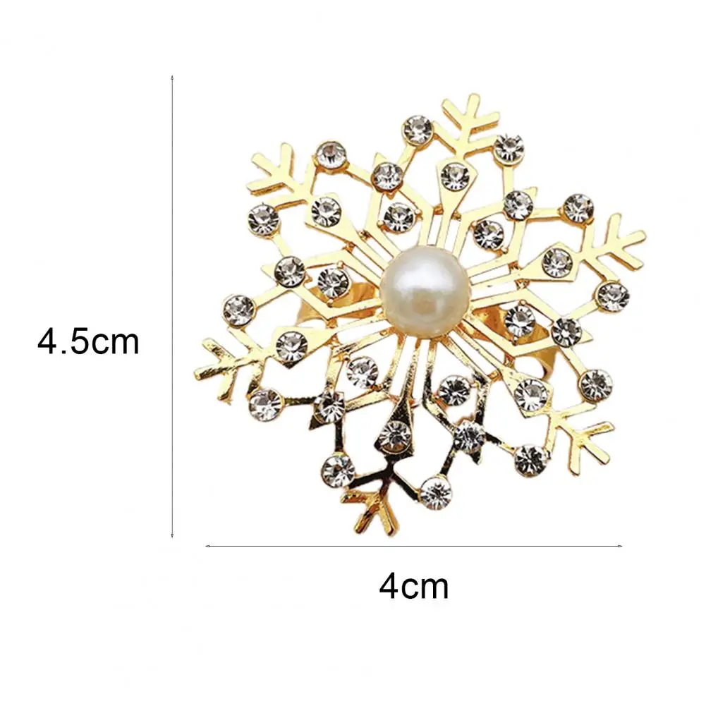 6Pcs/Set Exquisite Napkin Ring Visual Effect Alloy Creative Snowflake Shape Napkin Clip for Kitchen
6Pcs/Set Exquisite Napkin Ring Visual Effect Alloy Creative Snowflake Shape Napkin Clip for Kitchen