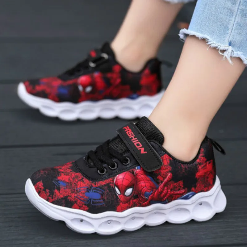 Colorful Lights Spider Princess Frozen Anna Elsa Kids Led Light Shoes Girls Children Boy Light Up Sport Sneakers kids shoes
Colorful Lights Spider Princess Frozen Anna Elsa Kids Led Light Shoes Girls Children Boy Light Up Sport Sneakers kids shoes