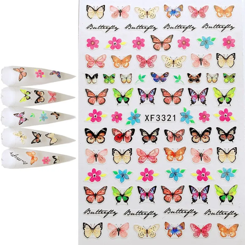 Newest Butterflies Design 3D Self Adhesive Back Glue DIY Decal Decoration Tools Nail Stickers XF3321
Newest Butterflies Design 3D Self Adhesive Back Glue DIY Decal Decoration Tools Nail Stickers XF3321