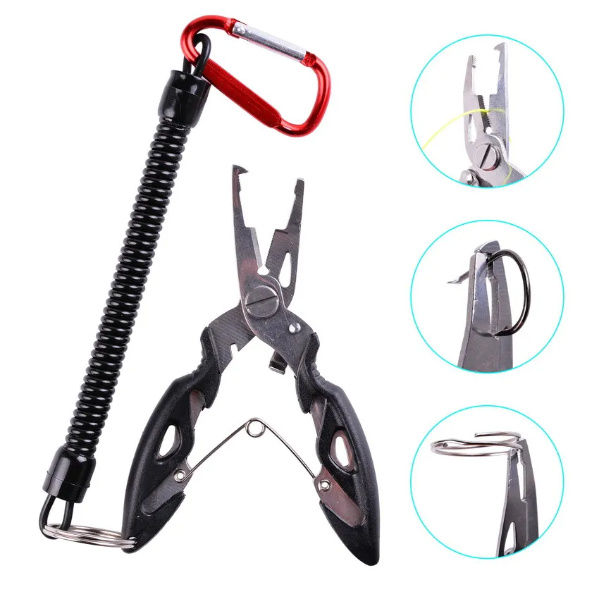 Fishing Pliers Fish Line Cutter Scissors Mini Fish Hook Remover Multifunction Tools New Black Beak Jaw
Fishing Pliers Fish Line Cutter Scissors Mini Fish Hook Remover Multifunction Tools New Black Beak Jaw