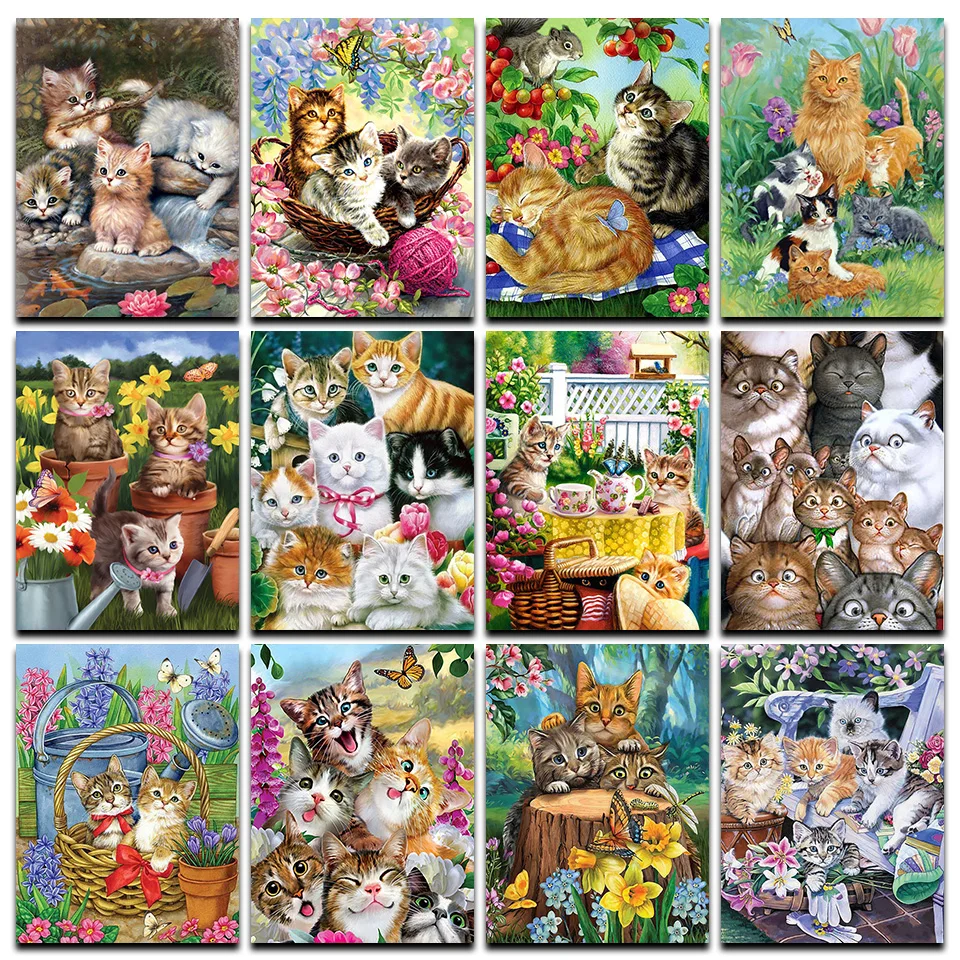 5D Diy Diamond Painting Kit Cat Diamond Embroidery Color Animal Art Kit Landscape Square Round Diamond Home Decoration
5D Diy Diamond Painting Kit Cat Diamond Embroidery Color Animal Art Kit Landscape Square Round Diamond Home Decoration