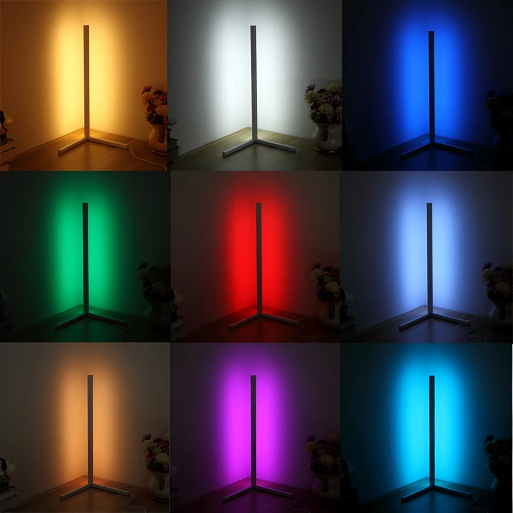 Nordic RGB Угол торшер современный простой светодиодный стержень Торшеры для