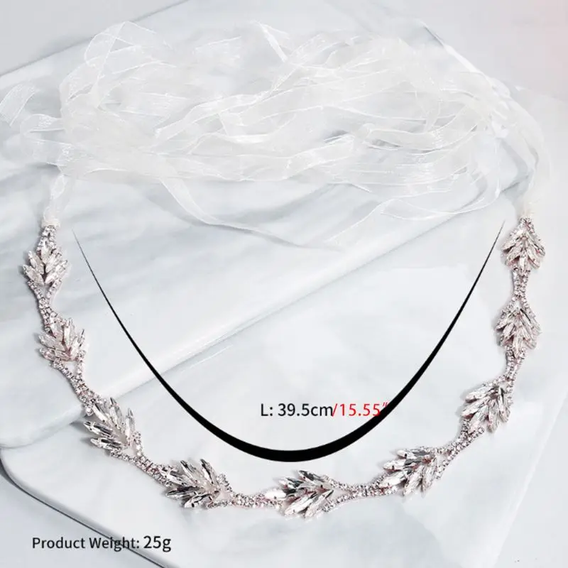 Women Bridal Jewelry Wedding Dress Sash with Imitation Crystal Rhinestone Leaf Beading Applique Waist Belt Headband Cummerbunds
Women Bridal Jewelry Wedding Dress Sash with Imitation Crystal Rhinestone Leaf Beading Applique Waist Belt Headband Cummerbunds