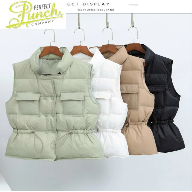 Jacket Winter Women's Light Down Vest Stand Collar Coat Female Fashion Clothes Woman Parkas Jackets Abrigo Mujer WPY1162
Jacket Winter Women's Light Down Vest Stand Collar Coat Female Fashion Clothes Woman Parkas Jackets Abrigo Mujer WPY1162