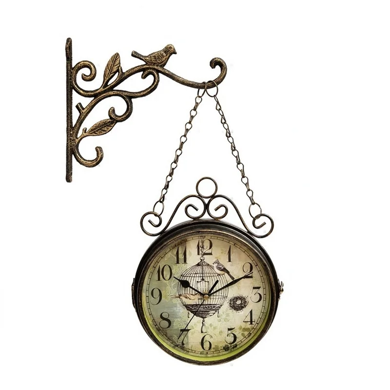 Double Sided Nordic Wall Clock American Living Room Retro Creative Wall Clock Hanging Mecanismo Reloj Pared Home Decor DF50WC
Double Sided Nordic Wall Clock American Living Room Retro Creative Wall Clock Hanging Mecanismo Reloj Pared Home Decor DF50WC