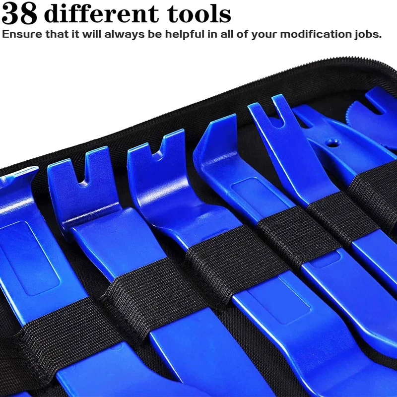 38Pcs Trim Removal Tool, Pry Kit Car Panel Tool Radio Removal Tool Kit, Auto Clip Pliers Fastener Remover Pry Tool Kit
38Pcs Trim Removal Tool, Pry Kit Car Panel Tool Radio Removal Tool Kit, Auto Clip Pliers Fastener Remover Pry Tool Kit