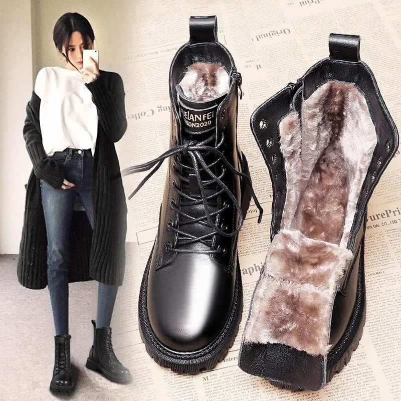 Snow boots women 2021 new fashion cotton shoes British style Martin short boots autumn/winter thickening and velvet women's shoe
Snow boots women 2021 new fashion cotton shoes British style Martin short boots autumn/winter thickening and velvet women's shoe