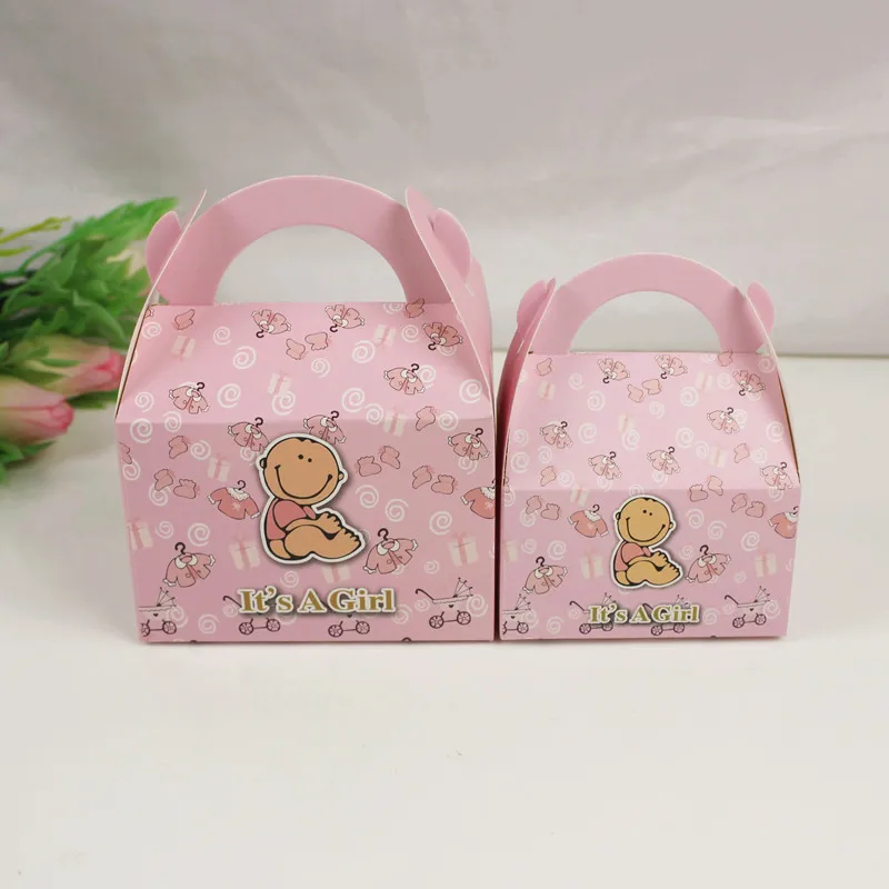 50Pcs Its A Boy/girl Wedding Party Favors Box Cartoon Gift Box Baby Shower Birthday Party Candy Dragee Baptism Bags with Handles
50Pcs Its A Boy/girl Wedding Party Favors Box Cartoon Gift Box Baby Shower Birthday Party Candy Dragee Baptism Bags with Handles