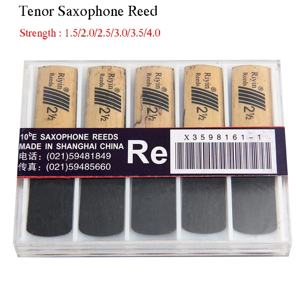 10Pcs Saxophone Reed Set With Strength 1.5 /2.0/2.5/3.0 /3.5 /4.0 High Quality Tenor Sax Woodwind Reed Instrument Parts
10Pcs Saxophone Reed Set With Strength 1.5 /2.0/2.5/3.0 /3.5 /4.0 High Quality Tenor Sax Woodwind Reed Instrument Parts