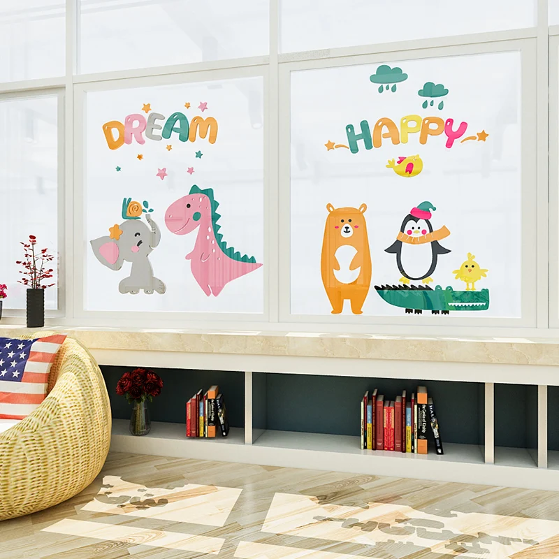 

WS5 Kindergarten classroom environmental innovation layout stickers children's room bedroom cartoon door wall decoration 3D