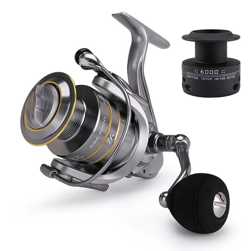 Metal Fishing reel Spinning Double spool Coil 6+1BB spinning reel for carp fishing casting reel feeder fishing Drag 15kg YUYU
Metal Fishing reel Spinning Double spool Coil 6+1BB spinning reel for carp fishing casting reel feeder fishing Drag 15kg YUYU