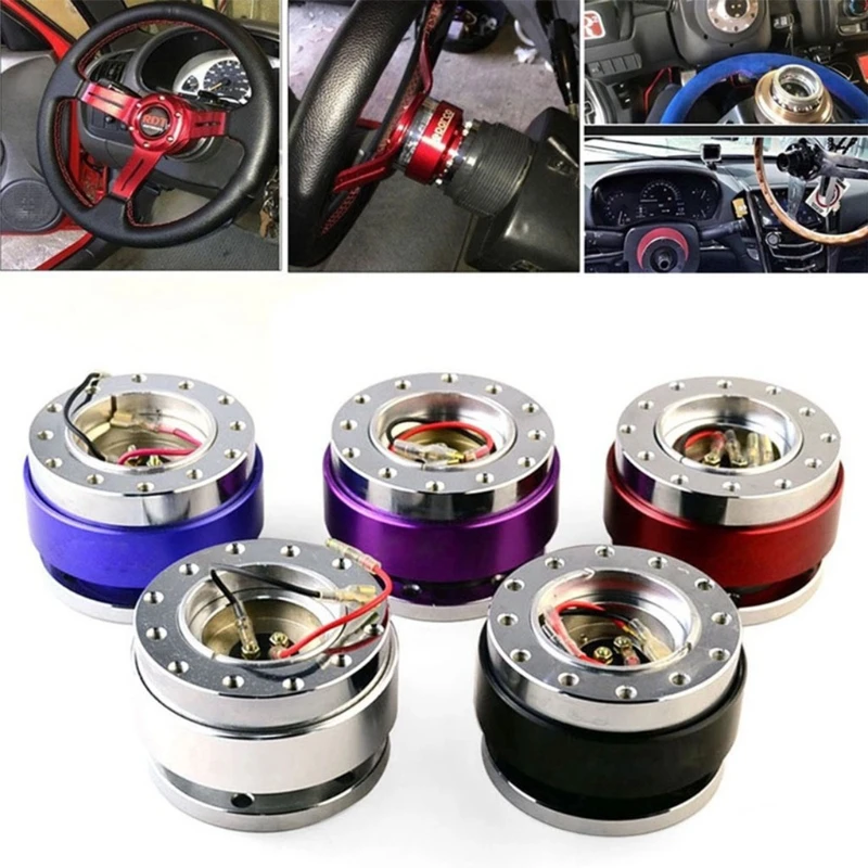 Universal 6 Hole Steering Wheel Snap off Hub Adapter Quick Release Device Kit
Universal 6 Hole Steering Wheel Snap off Hub Adapter Quick Release Device Kit