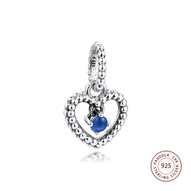 Fit Europe Bracelet Women 925 Sterling Silver Sea Blue Beaded Heart Dangle Charms Beads DIY Jewelry Making Perles
Fit Europe Bracelet Women 925 Sterling Silver Sea Blue Beaded Heart Dangle Charms Beads DIY Jewelry Making Perles