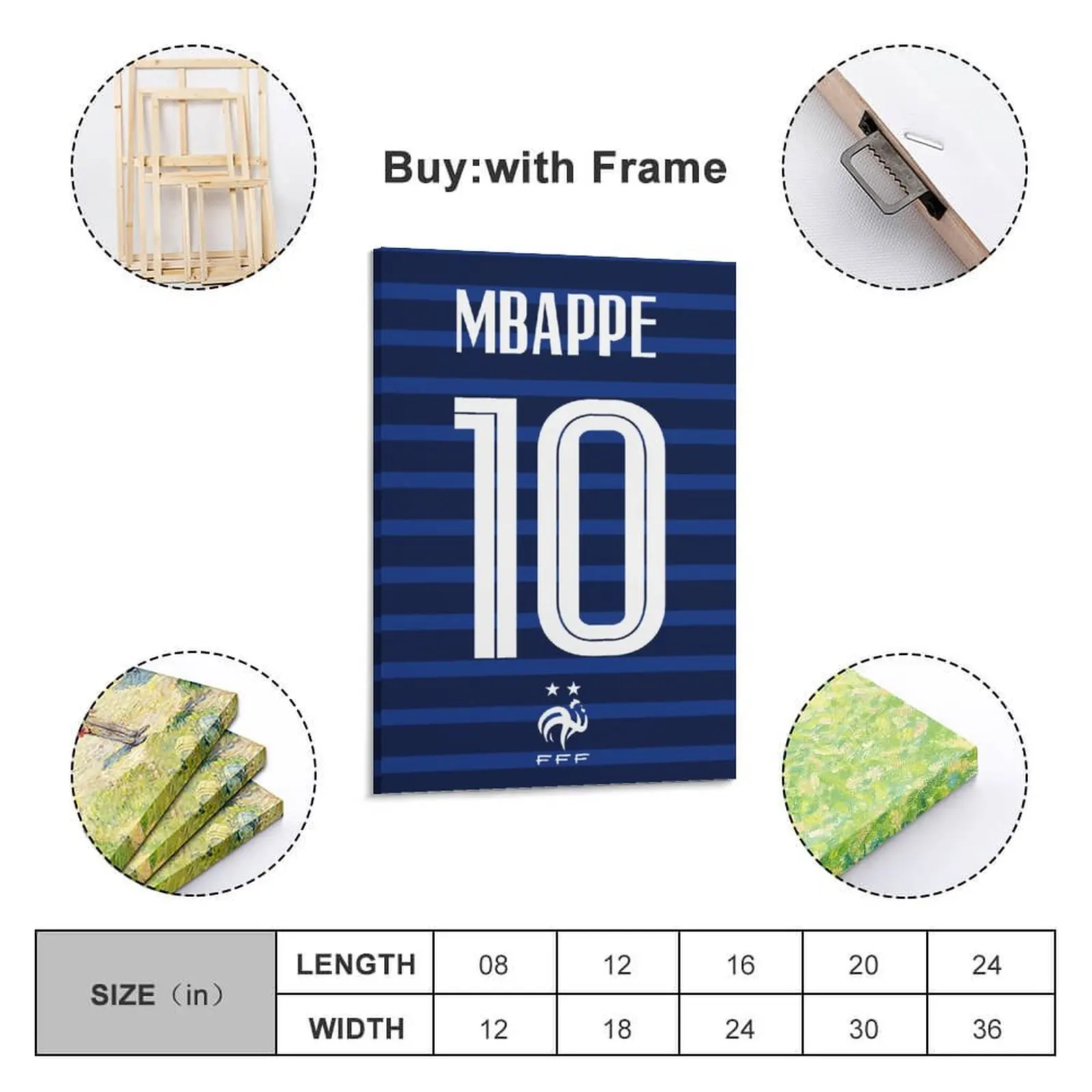 Decoration 10 Kylian Mbappe France Print Painting Canvas Picture for Living Room Wall Room Posters With Frame Modern Home
Decoration 10 Kylian Mbappe France Print Painting Canvas Picture for Living Room Wall Room Posters With Frame Modern Home
