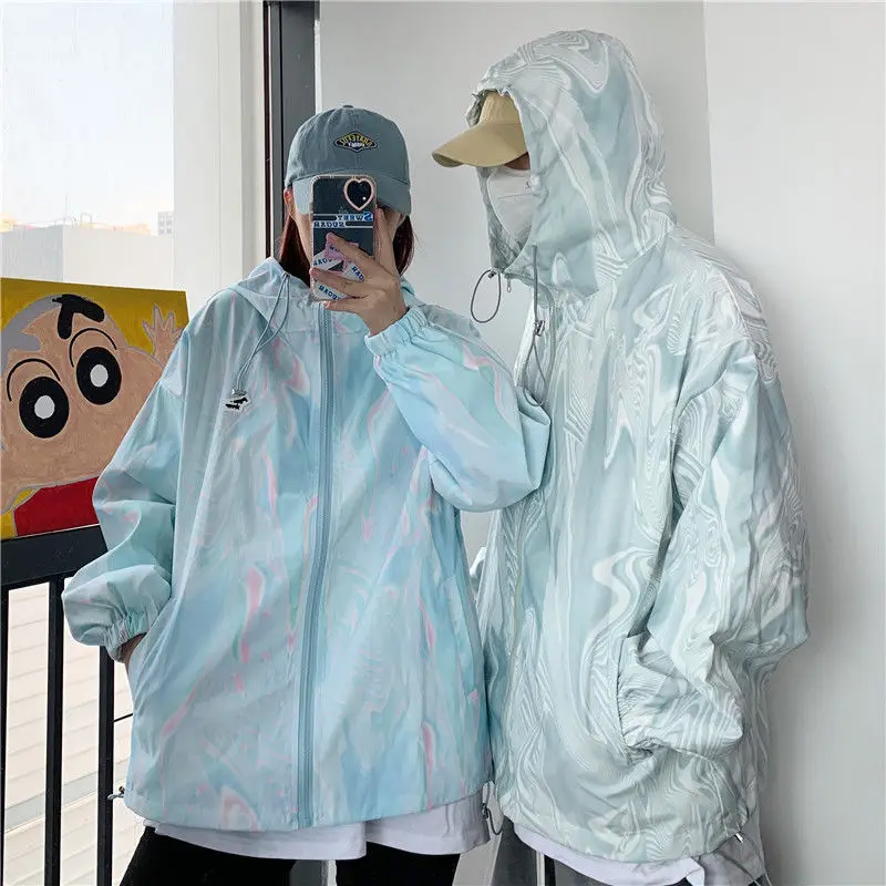 Spring 3D Gradient Print Women's Coats Casual Zipper Jacket Sun Protection Clothing Female Male Lover's Thin Hooded Outerwear
Spring 3D Gradient Print Women's Coats Casual Zipper Jacket Sun Protection Clothing Female Male Lover's Thin Hooded Outerwear