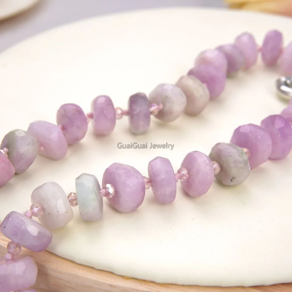 GuaiGuai Jewelry 8x14mm 20'' Natural Faceted Kunzite Necklace
GuaiGuai Jewelry 8x14mm 20'' Natural Faceted Kunzite Necklace