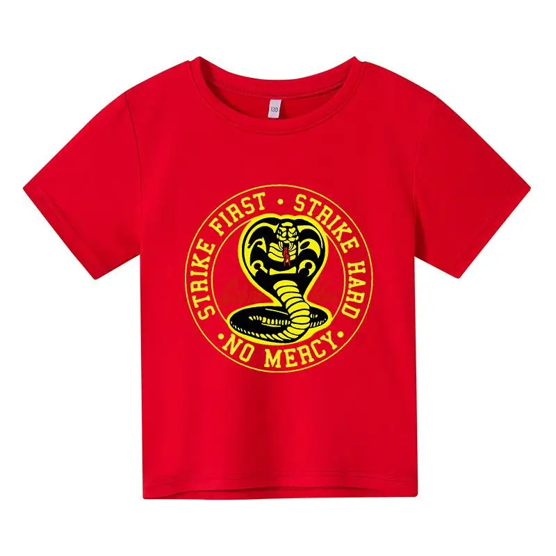 Cobra Kai T Shirt girl Kawaii Summer Cartoon T-shirt boy Karate Cobra Graphic Tees Hip Hop Unisex Funny Tshirt Children's wear
Cobra Kai T Shirt girl Kawaii Summer Cartoon T-shirt boy Karate Cobra Graphic Tees Hip Hop Unisex Funny Tshirt Children's wear
