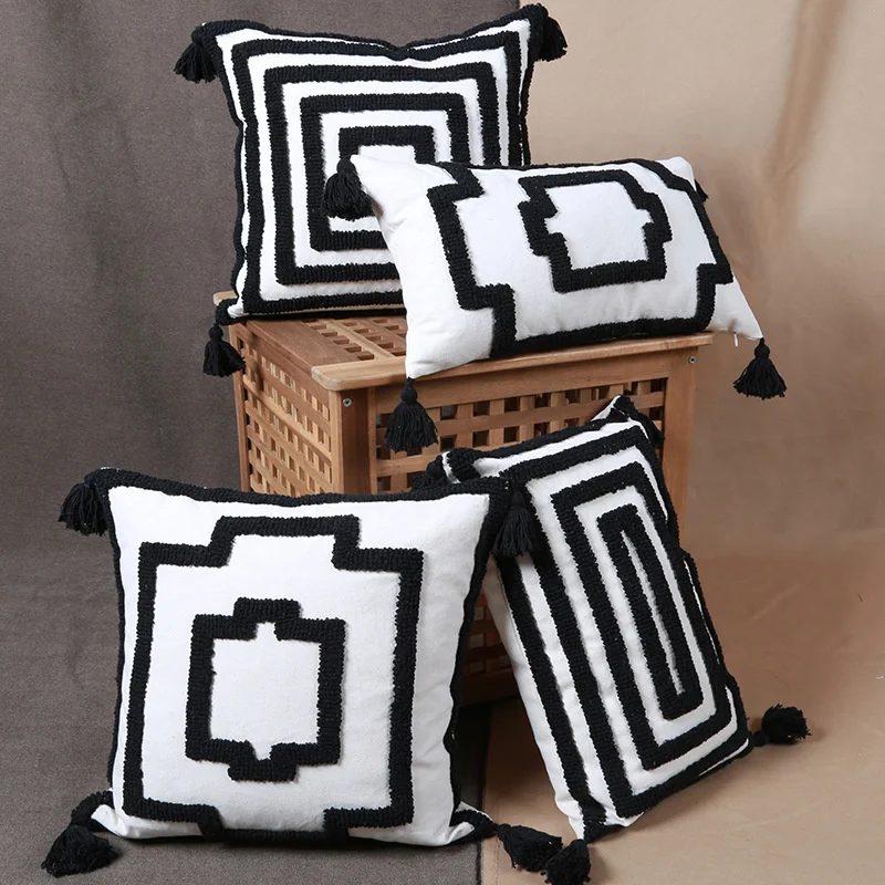 Tufted Embroidery Home Decoration Pillowcase Cotton Canvas With Tassel Throw Cushion Cover Sofa Home Pillowcover 40845
Tufted Embroidery Home Decoration Pillowcase Cotton Canvas With Tassel Throw Cushion Cover Sofa Home Pillowcover 40845