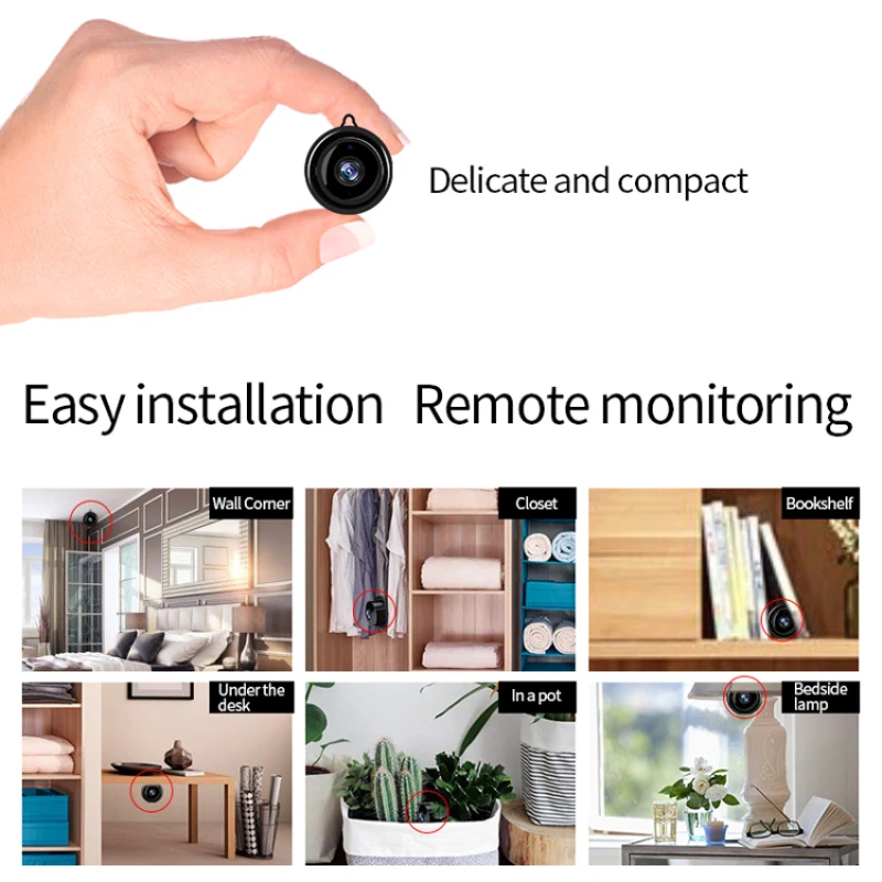 

720P 1080P Wireless Mini WiFi Camera Home Security Camera IP CCTV Surveillance IR Night Vision Motion Detect Baby Monitor P2P