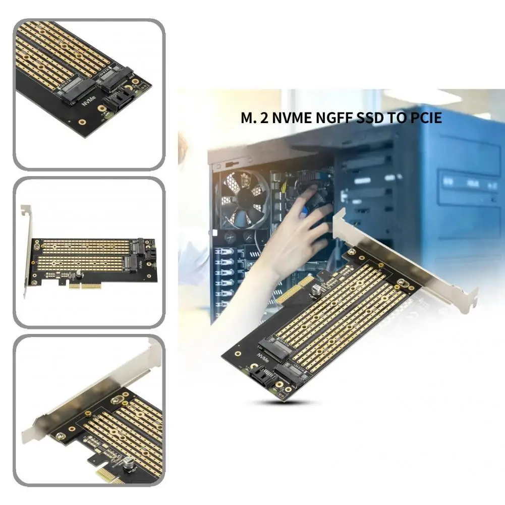 High Efficiency Portable Easy Assembly Dual M.2 to PCIE M Key B Key 2242 2260 2280 Interface SSD Card for Gaming
High Efficiency Portable Easy Assembly Dual M.2 to PCIE M Key B Key 2242 2260 2280 Interface SSD Card for Gaming