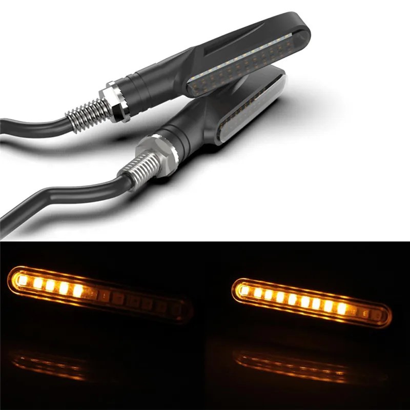 2Pcs/lot Motorcycle Flowing Water Lighting Turn Signal Light LED Amber Blinkers Indicator Flashers Lamp
2Pcs/lot Motorcycle Flowing Water Lighting Turn Signal Light LED Amber Blinkers Indicator Flashers Lamp