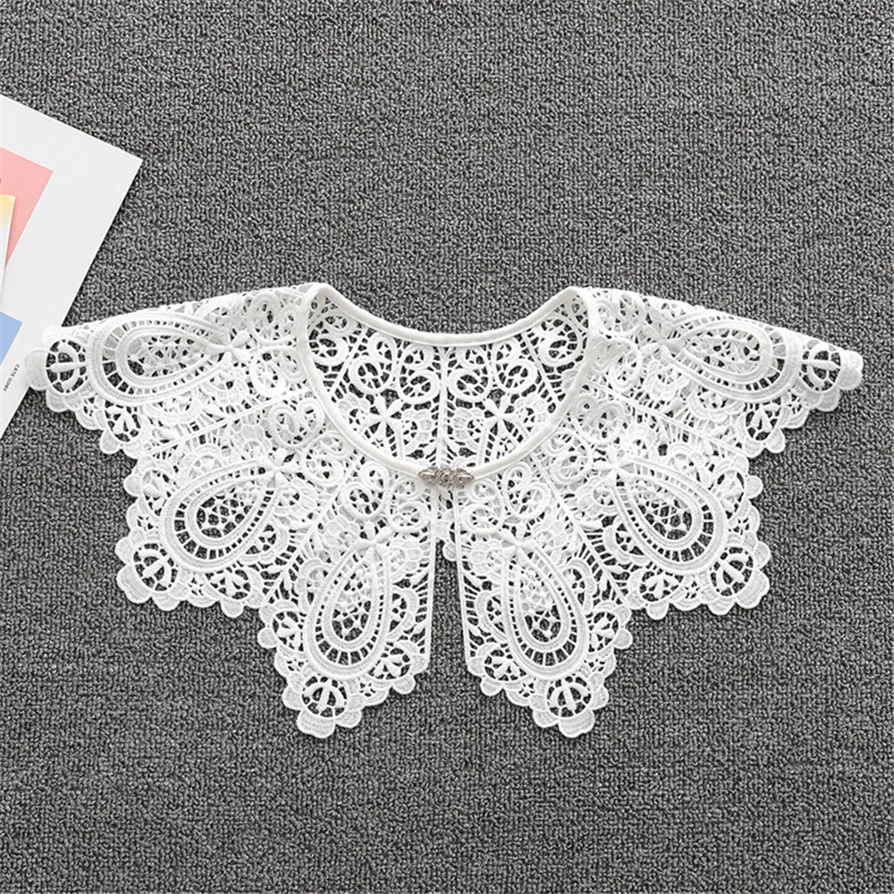 Women Lace Fake Collar Doll Collar Detachable Shirt Collar False Collar Blouse Top Women Clothes Accessories DropShip
Women Lace Fake Collar Doll Collar Detachable Shirt Collar False Collar Blouse Top Women Clothes Accessories DropShip