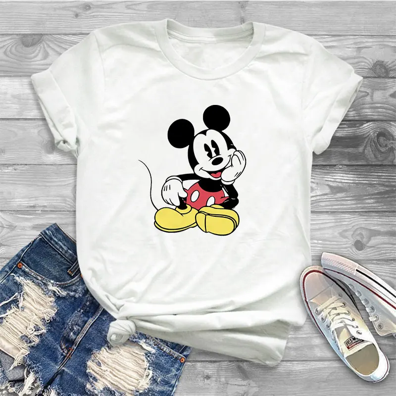 Summer Fashion Retro Mickey Graphic T Shirt New Tops Women O-neck White Tees Kawaii Disney Girls Tshirt Short Sleeve T-Shirts
Summer Fashion Retro Mickey Graphic T Shirt New Tops Women O-neck White Tees Kawaii Disney Girls Tshirt Short Sleeve T-Shirts