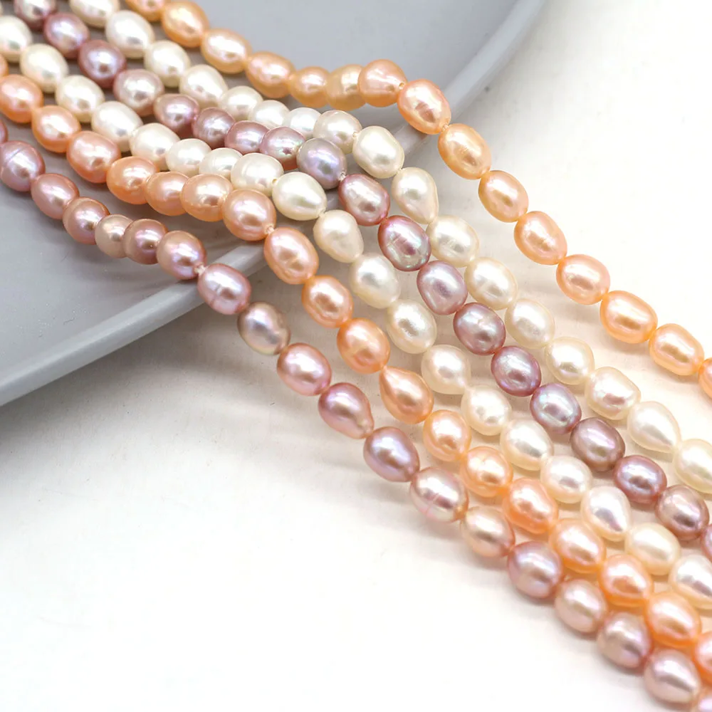 100% Natural Pearl Freshwater Bead Punching Rice Shape Pearl Loose Beaded for Making DIY Jewerly Necklace Bracelet 5-6mm
100% Natural Pearl Freshwater Bead Punching Rice Shape Pearl Loose Beaded for Making DIY Jewerly Necklace Bracelet 5-6mm
