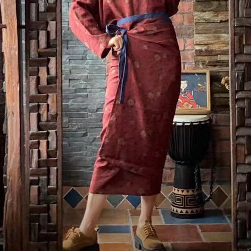 Women Clothes Linen Print Wrap Skirts Vintage 2021 Autumn New Loose Mid-Calf Belt Retro 5 Patterns Skirts V2284
Women Clothes Linen Print Wrap Skirts Vintage 2021 Autumn New Loose Mid-Calf Belt Retro 5 Patterns Skirts V2284