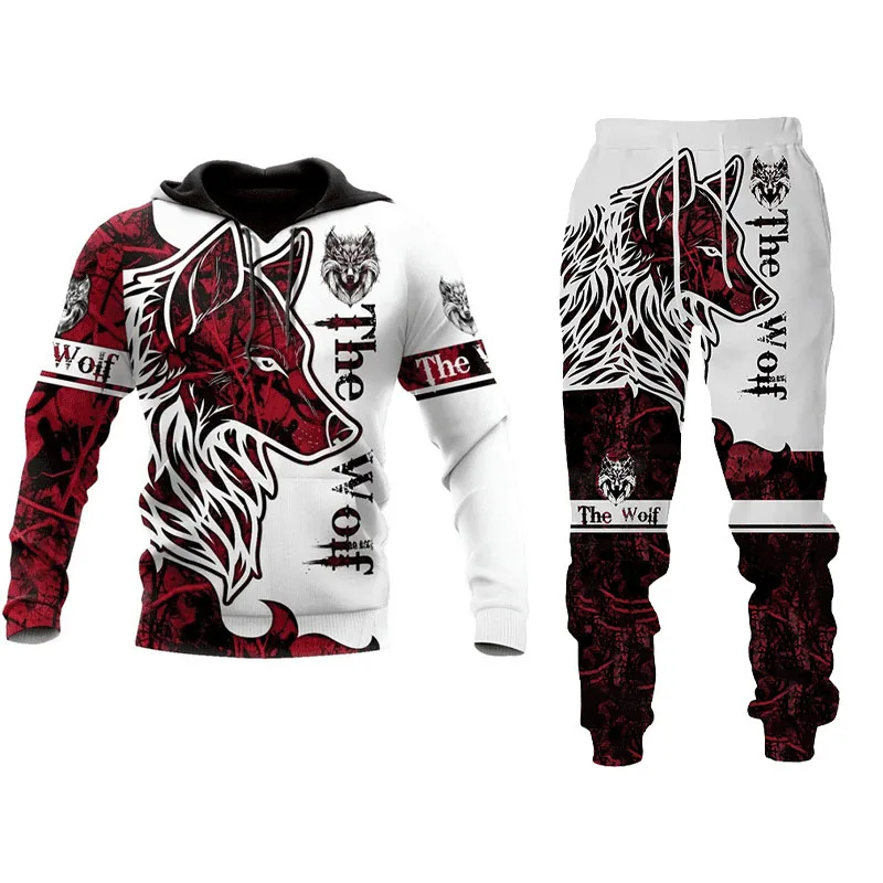 Wolf 3d Printed Hoodie Pants Suit Male Autumn and Winter Casual Sweashirt Pullover Men Tracksuit Set Fashion Men's Clothing Suit
Wolf 3d Printed Hoodie Pants Suit Male Autumn and Winter Casual Sweashirt Pullover Men Tracksuit Set Fashion Men's Clothing Suit