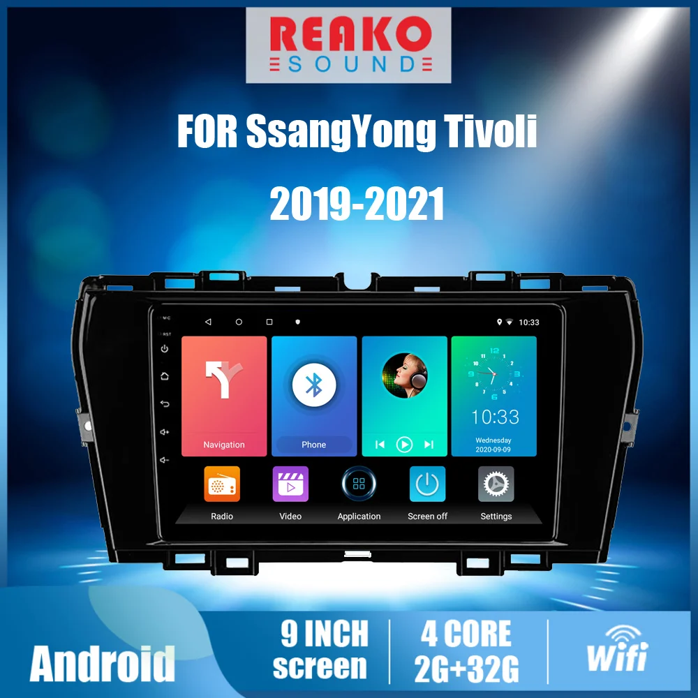 Автомобильный мультимедийный проигрыватель с GPS и Wi-Fi, 9 дюймов, Android, для SsangYong Tivoli 2019 - 2021
Автомобильный мультимедийный проигрыватель с GPS и Wi-Fi, 9 дюймов, Android, для SsangYong Tivoli 2019 - 2021