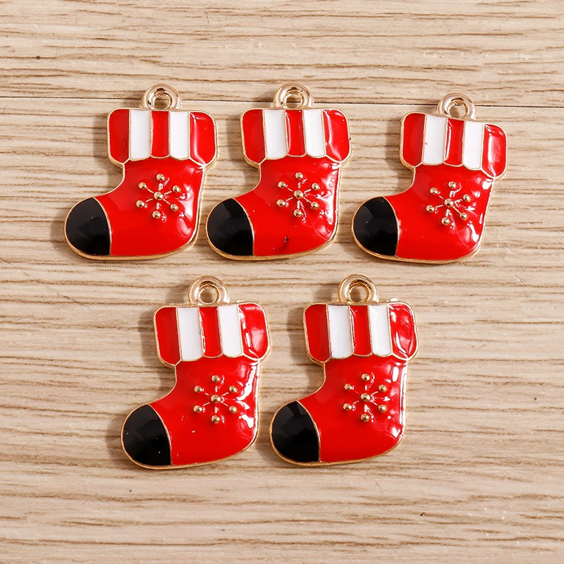 10pcs 16*19mm Snow Shoe Charms Enamel Christmas Boots Charms Pendants for Jewelry Making Handmade DIY Necklaces Earrings Crafts
10pcs 16*19mm Snow Shoe Charms Enamel Christmas Boots Charms Pendants for Jewelry Making Handmade DIY Necklaces Earrings Crafts