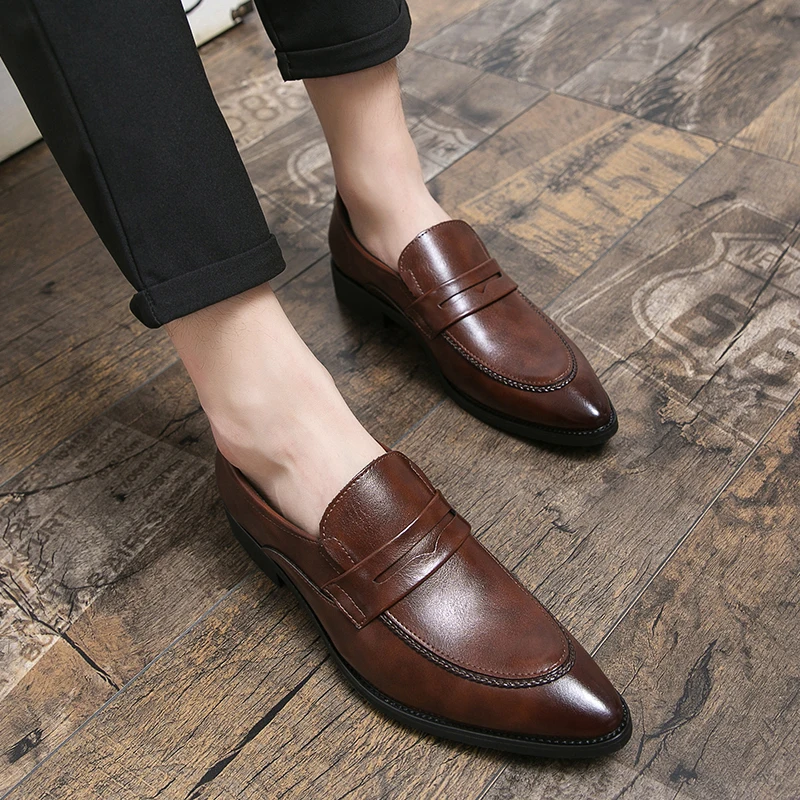 Мокасины Shose мужские классические, кожаные туфли, лоферы, деловые, заостренный носок, повседневная Летняя обувь
Мокасины Shose мужские классические, кожаные туфли, лоферы, деловые, заостренный носок, повседневная Летняя обувь