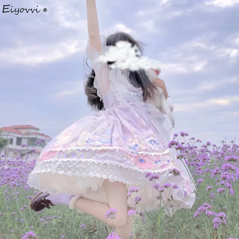 Kawaii Lolita Dress Women Girls JSK Lolita Kawaii Short Sleeve Cute Party Dresses Ruffles Cosplay Spring Summer Dress Sundress
Kawaii Lolita Dress Women Girls JSK Lolita Kawaii Short Sleeve Cute Party Dresses Ruffles Cosplay Spring Summer Dress Sundress