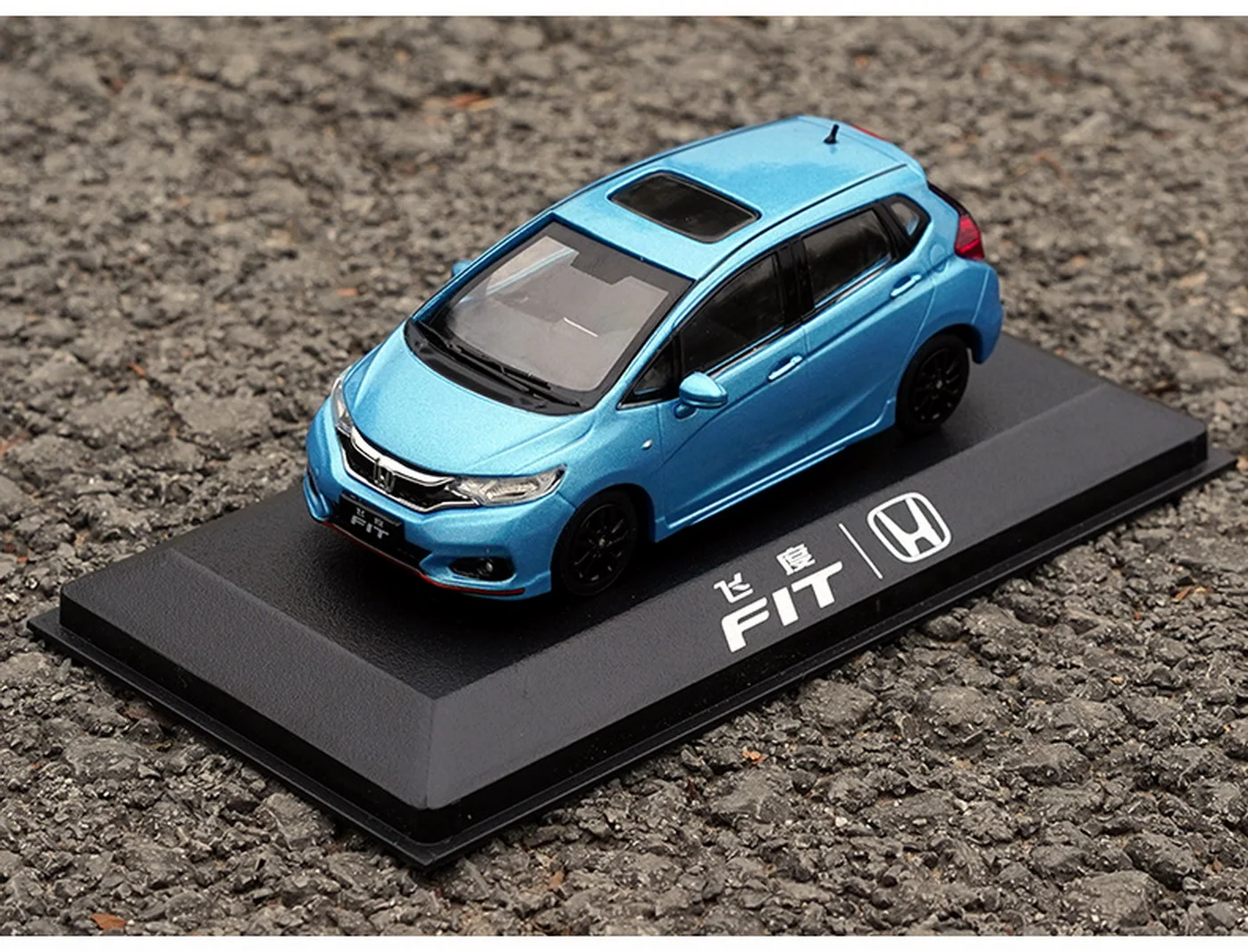1/40 масштаб Honda Fit Sport 2020 синяя литая модель автомобиля коллекция игрушек подарок