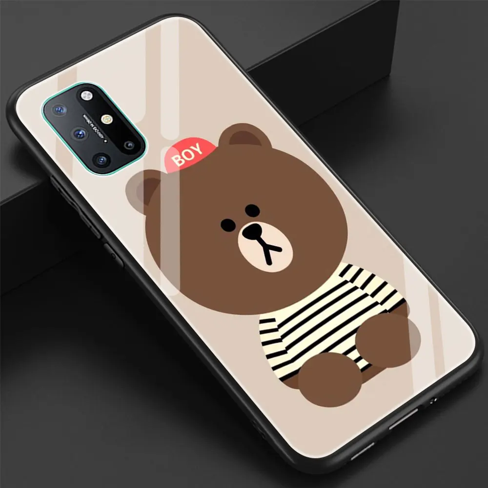 Smartphone Accessories Glass Cover Case for Oneplus 9 PRO 9R 8 8T 7 7T PRO Nord Z 5G Soft Edge Shell Funda Fashion Brand Bear
Smartphone Accessories Glass Cover Case for Oneplus 9 PRO 9R 8 8T 7 7T PRO Nord Z 5G Soft Edge Shell Funda Fashion Brand Bear