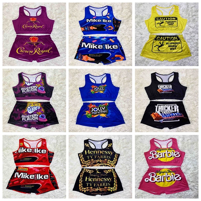 Summer Women's Shorts Set Printed Pattern Sexy Slim Women's Personalized Sportswear Women's Set
Summer Women's Shorts Set Printed Pattern Sexy Slim Women's Personalized Sportswear Women's Set