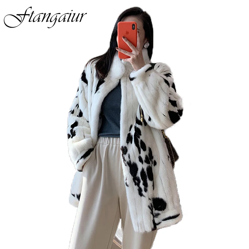 Ftangaiur New Winter Import milk cow Mink Fur Coat Mandarin Collar Slim Mink Coat Women Medium Natural Real Mink Fur Coats
Ftangaiur New Winter Import milk cow Mink Fur Coat Mandarin Collar Slim Mink Coat Women Medium Natural Real Mink Fur Coats