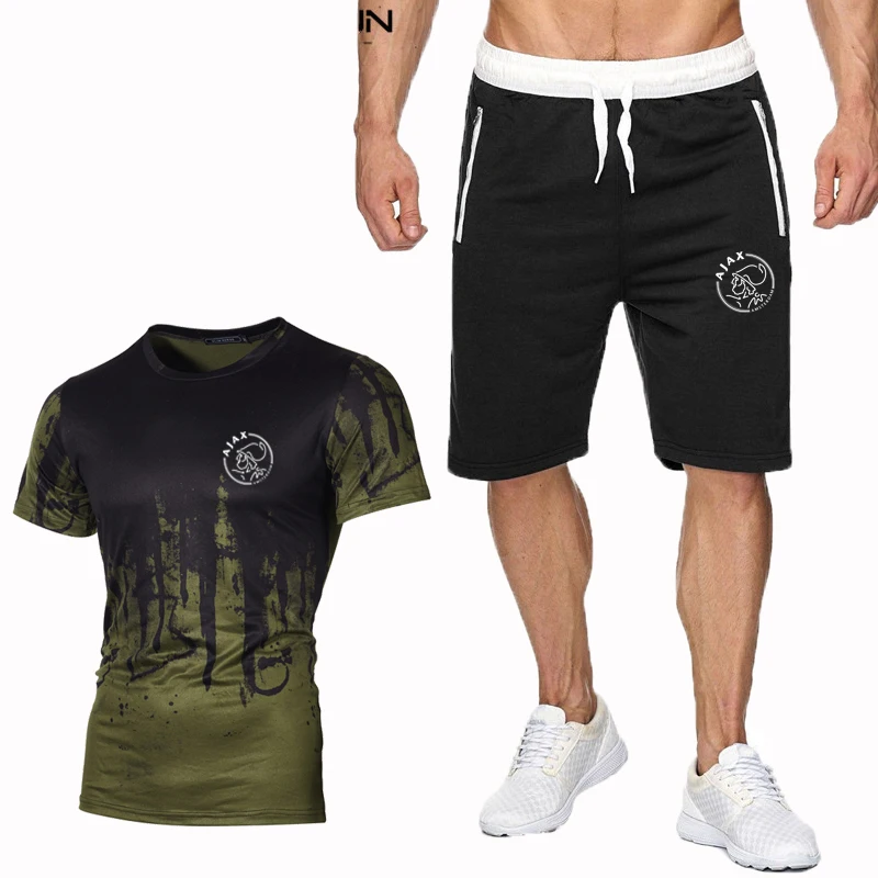 AJAX 2020 Men Fashion T-shirt 3D Digital Gradient Suit Printing + Two Piece Shorts Suit Fitness pants casual pants sports pants
AJAX 2020 Men Fashion T-shirt 3D Digital Gradient Suit Printing + Two Piece Shorts Suit Fitness pants casual pants sports pants