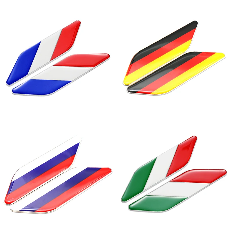 France Germany Russia Italy England Flag Badge Car Fender Emblem Sticker For Mercedes BMW Mini Alfa Romeo Exterior Accessories
France Germany Russia Italy England Flag Badge Car Fender Emblem Sticker For Mercedes BMW Mini Alfa Romeo Exterior Accessories