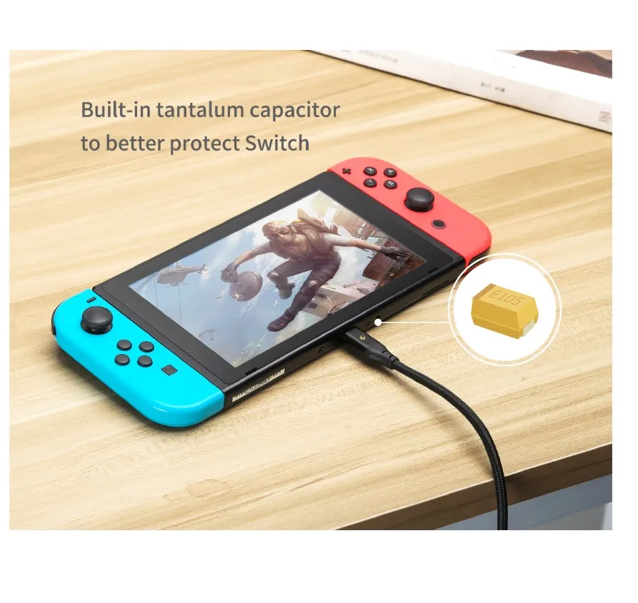 USB-кабель Gulikit 3A с поддержкой быстрой зарядки для NS Switch и передачи данных кабель USB