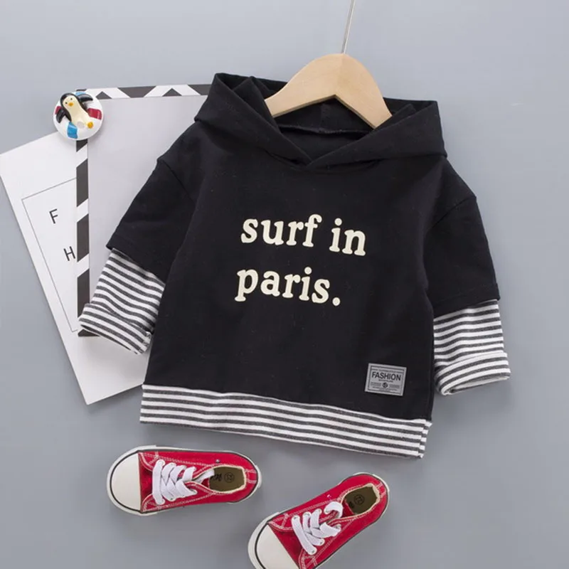 Baby Solid Color Pinstripe Hooded Sweater Spring Casual Jacket Infant Kid Vitality Pullover Outerwear Children Active Clothes
Baby Solid Color Pinstripe Hooded Sweater Spring Casual Jacket Infant Kid Vitality Pullover Outerwear Children Active Clothes