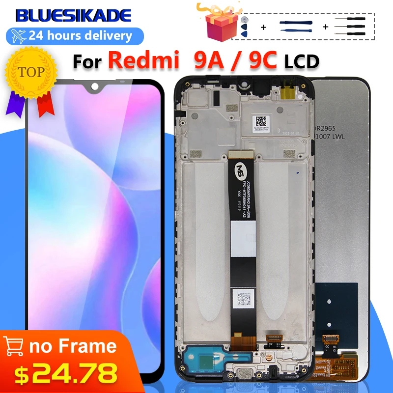 ЖК-дисплей 6,53 дюйма для Xiaomi Redmi 9A, сенсорный экран с дигитайзером для Redmi 9C, ЖК-экран в сборе, сменные детали
ЖК-дисплей 6,53 дюйма для Xiaomi Redmi 9A, сенсорный экран с дигитайзером для Redmi 9C, ЖК-экран в сборе, сменные детали