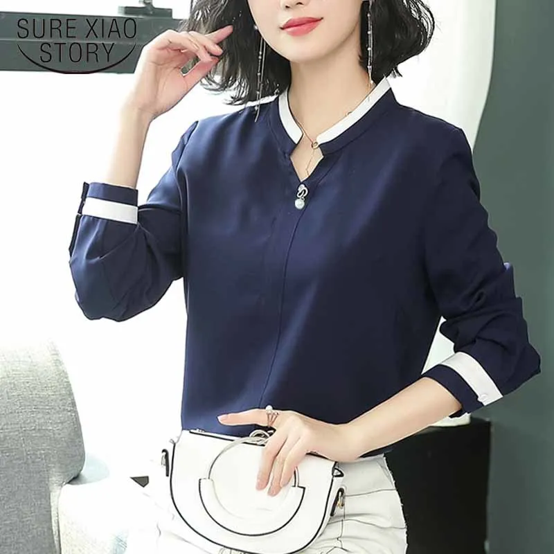 Fashion Women Tops and Blouse 2021 Autumn Long Sleeve Chiffon Blouse Loose Shirt Women Korean Pullover Office Lady Clothes 11067
Fashion Women Tops and Blouse 2021 Autumn Long Sleeve Chiffon Blouse Loose Shirt Women Korean Pullover Office Lady Clothes 11067